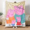 Peppa Pig Theme Printed Blanket - Perfect for Couch, Bed, Travel & Outdoor Use | Machine Washable, Cozy & Durable.