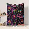 1Pc Ghostface Horror Poster Blanket Soft And Comfortable Casual Warm Camping Travel Christmas Halloween Xmas Gift M924192