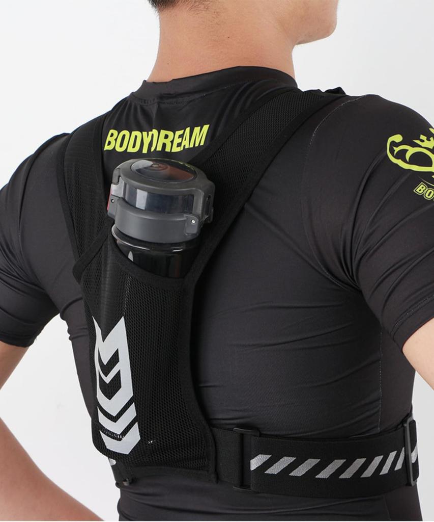 [Kashichi] Running Vest Mesh Bag Jogging Trail Breathable Lightweight Smartphone