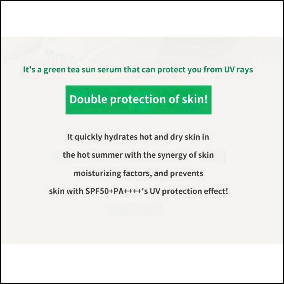 Innisfree Zielona Herbata Hialuronowe Nawilżające Serum Przeciwsłoneczne SPF50+ PA++++ 50ml Lekka Nawilżająca Ochrona UV