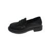 Maogu Women Leather Shoes Girls Japanese School Shoe College Gothic High Quality Loafers for Women Black 2024 Zapatos De Mujer