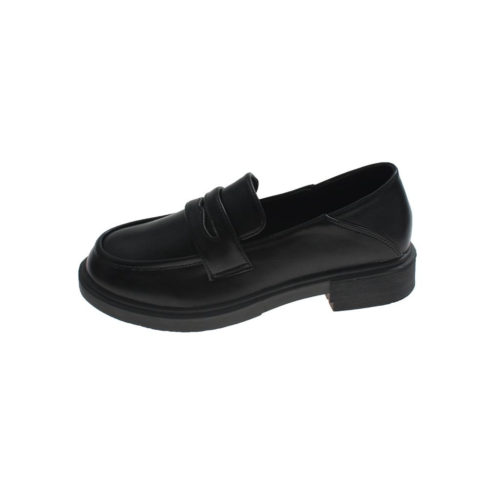 Maogu Women Leather Shoes Girls Japanese School Shoe College Gothic High Quality Loafers for Women Black 2024 Zapatos De Mujer