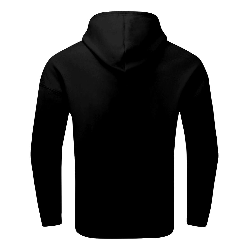 Løs herrehettegenser med juleprint