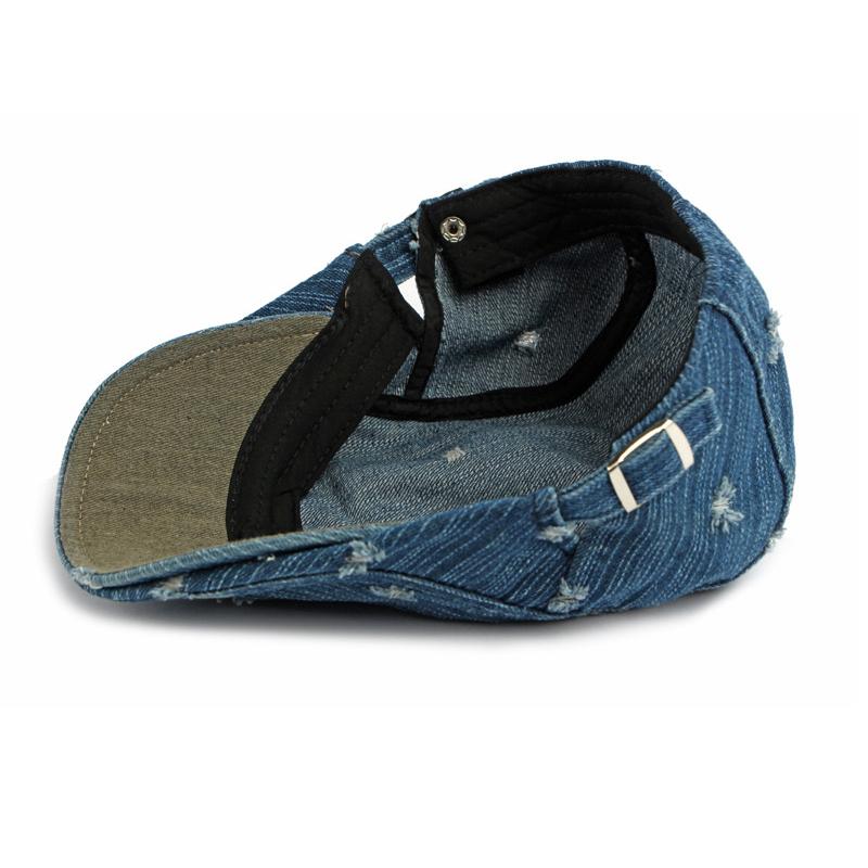 Denim Beret Unisex Rick Cap British Vintage Forward Cap