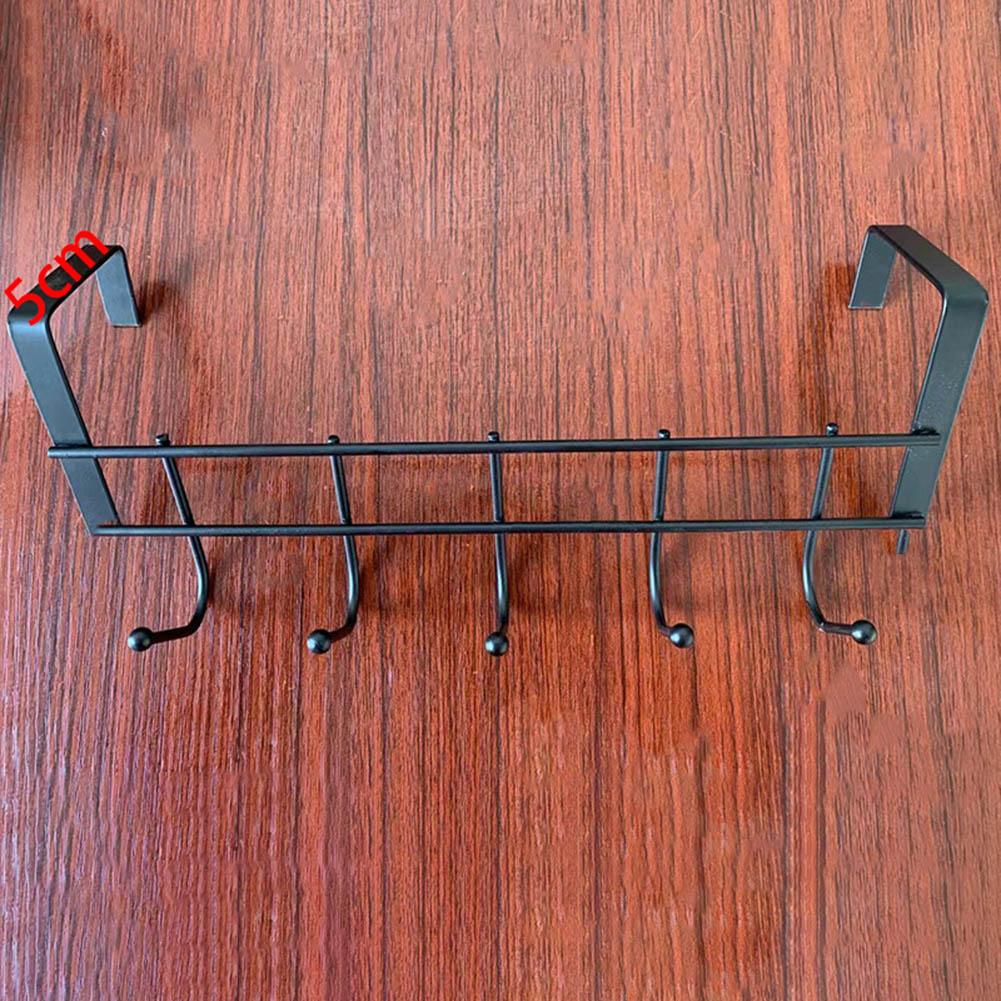 Over Door Hanger Rack 5 Hooks Stainless Steel 9.8 X 3.9 Inch for Easy Mounting