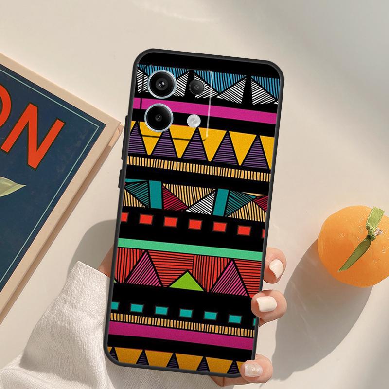 African Fabric Print Funda For Xiaomi Redmi Note 14 Pro 9 10 11 12 13 Pro 10S 11S 12S Redmi 10C 12C 13C 14C Case