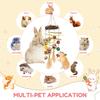 2Pcs Rabbit Chew Toy Hanging Small Pet Chew Toy Pet Cage Accessory Pet Supplies for Guinea Pig Chinchilla Hamster Teeth Grinding
