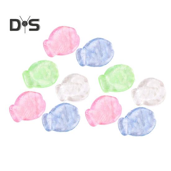 

10/50/100 шт. прозрачная игрушка-рыбка, сжимающая, для снятия стресса, морской лещ, сенсорная игрушка для детей и взрослых, мягкая TPR, успокаивающая игрушка-рыбка 10pcs разноцветный