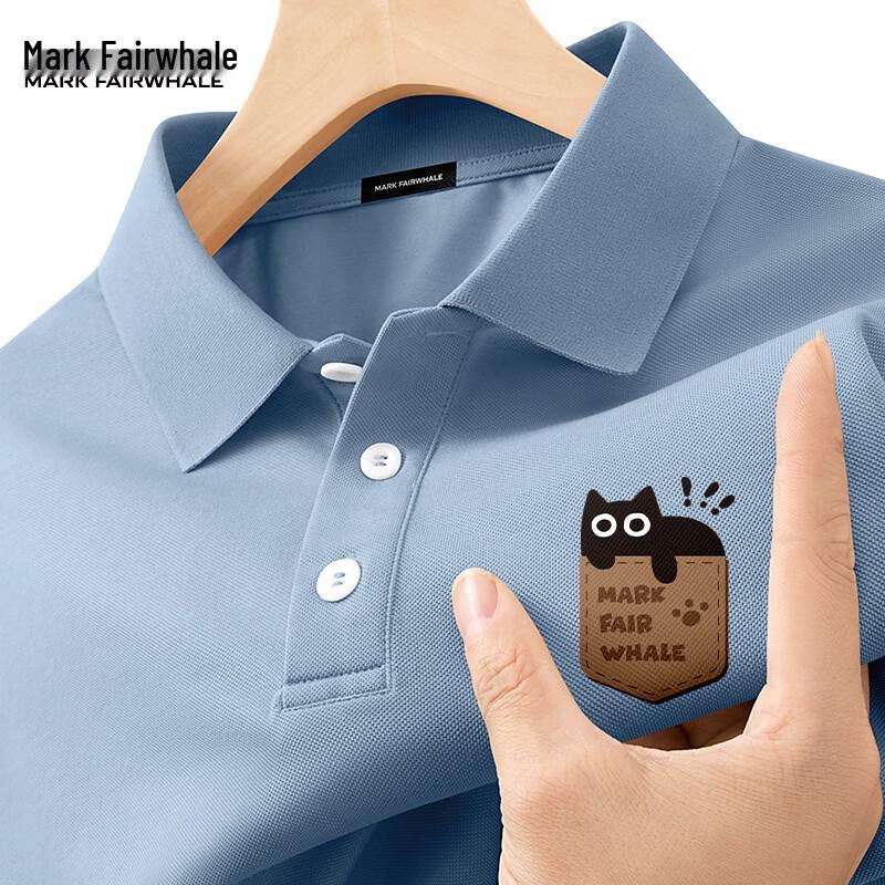 Mark Fairwhale Men s Pocket Cat Cooling Polo Shirt M