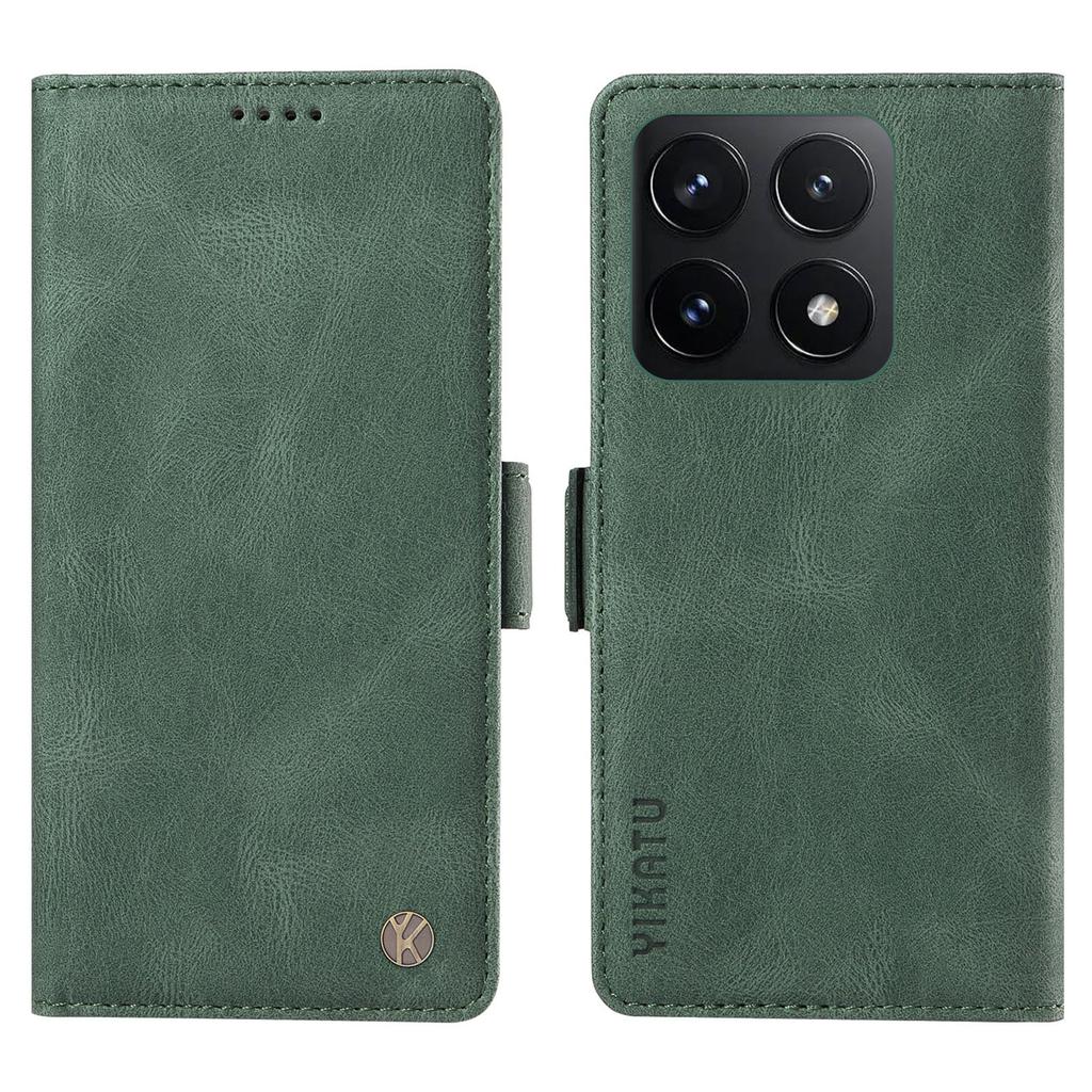 YIKATU YK-005 For Xiaomi 14T Case PU Leather Wallet Phone Cover Skin Touch Feeling