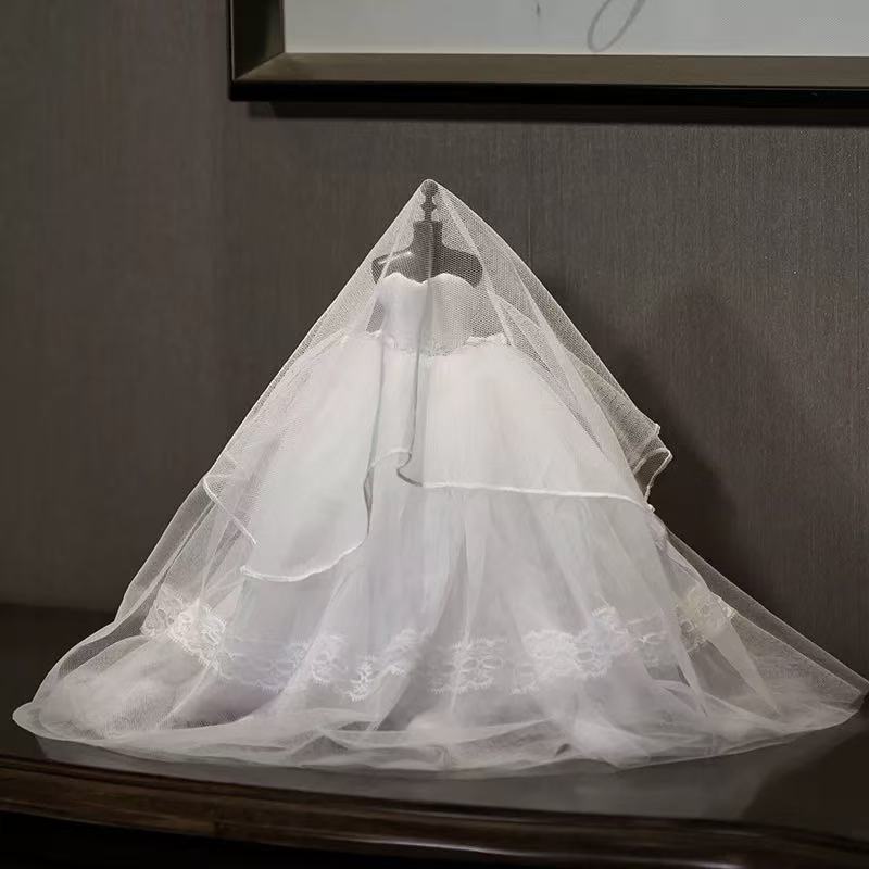 Mini Wedding Dress Wedding Decorations Model Little Girls Gift Christmas Home Decor Valentine's Day Anniversary