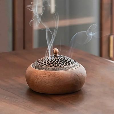 Kreativní zen jihoamerický ořechový kadidlo hořák pro domácnost santalové dřevo disk kadidlo domácí dekorace čajový obřad ozdoby