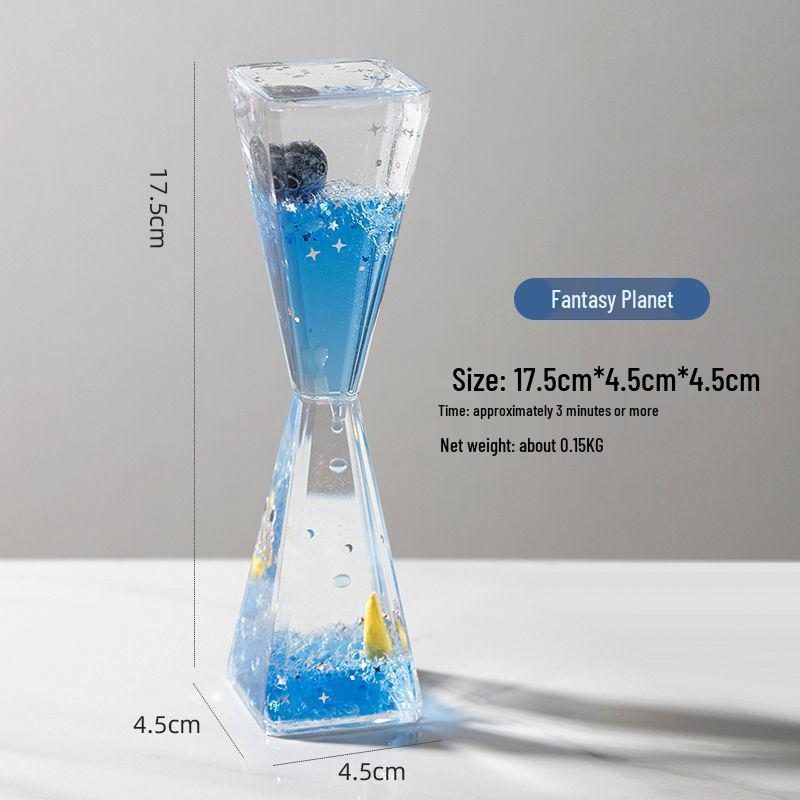 Astronaut Hourglass Oil Drop Quicksand Desk Ornament - Creative High-End Office Decoration