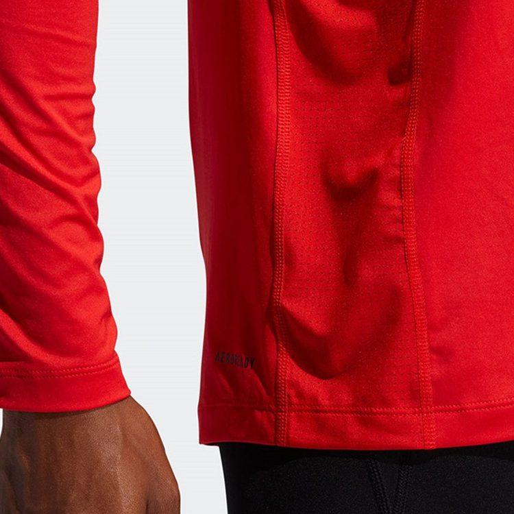 Adidas T Shirts Men's Red Crew Neck Moderate Straight Fit GL9894
