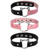 Flongo Collar Human Choker Ladies Leather Soft Accessory Cute Harajuku Style Princess Cosplay Fashion Small Items Adjustable Popular Valentines Day