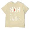 Mother's Day Mom of Twins Mom Twins Mother's Day Y Fresh T-shirt Move Top Tee Classic Humor Graphic Home USA Size