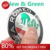 Per Alfa Romeo Tappi Ruota ReQ 2pz 74mm Adesivo Metallico 3D Accessori Styling Auto Per Alfa Romeo Auto Cofano Griglia Anteriore Bagagliaio Posteriore Emblema Centrale Badge