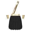 Mens Love God Costume Elastic Waist Contrast Color Heart Design Asymmetrical Skirt Metallic Sash Cuffs Set