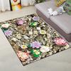 Living Room Carpet Bedroom Bedside Carpet Simple Floor Mat Foot Mat and Machine Washable Entrance Mat