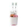Plastic Detachable Toothbrush Holder with Multifunction StorageBathroom Sink and Countertop Household Decoration