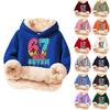 Children's Fashionable Printing Casual Fleece Hooded Loose Fit Hoodie Without Pockets