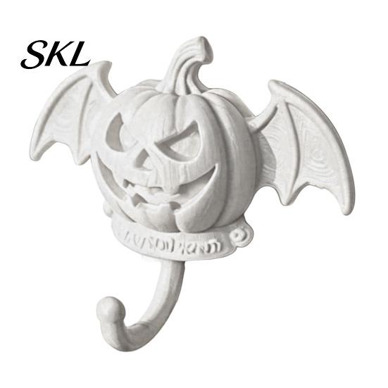 Multi-color Halloween Hooks Devil Pumpkin Bat Wall Hook, No-Drill Adhesive Hook for Keys Small Pendant Hanger Bags, Strong Sticky Damage-Free
