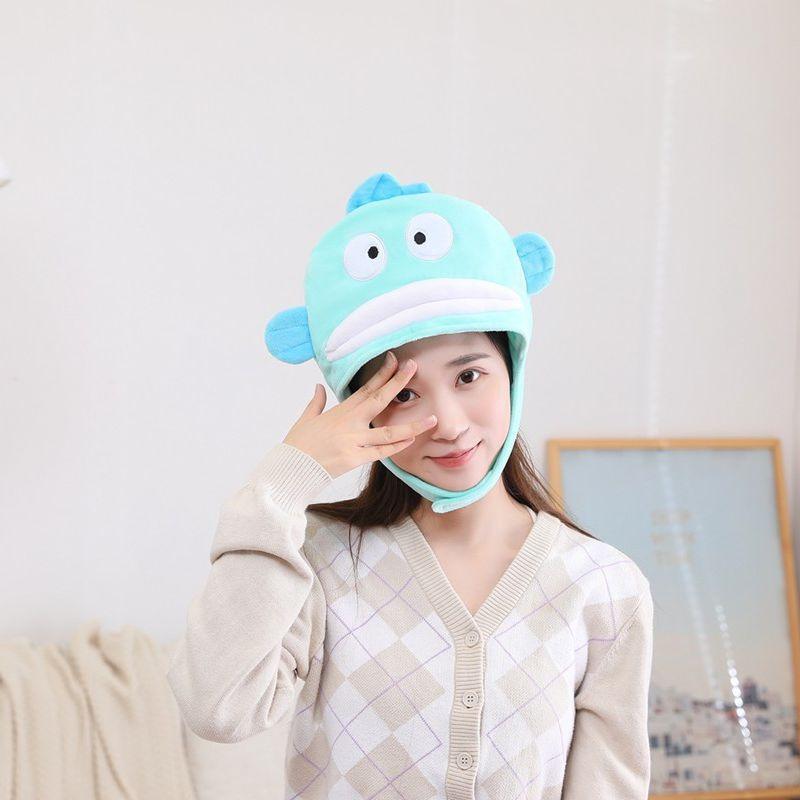 Halloween strange fish hood hat, plush hood, photo props, photo props, cartoon hood