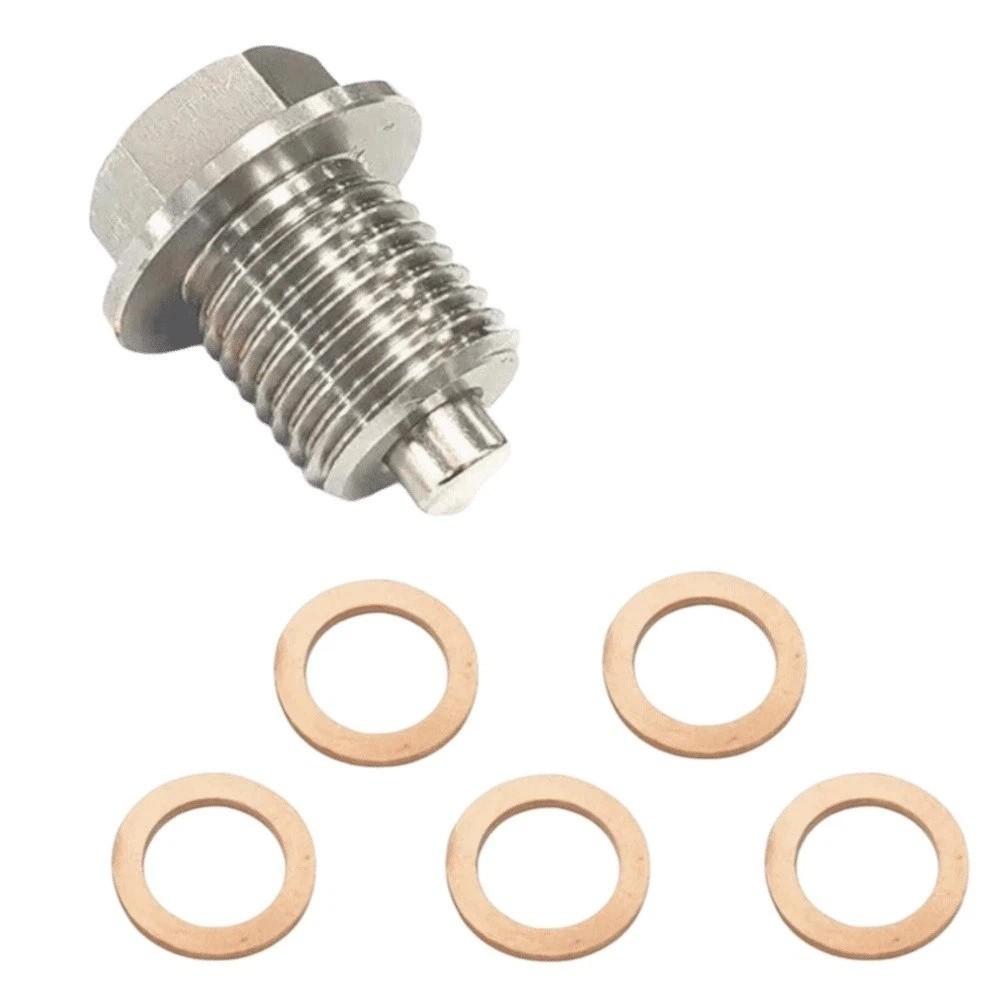 M12 M14 M16 M18 M20 Magnetic Oil Pan Plug Oil Drain Sump Nut Motorcycle Maintenance