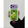 Dopamine Contrast Color Double Sticker Shell for Apple 11 Creative Mobile Phone Case Silicone All-Inclusive Soft 11promax Bracket 11