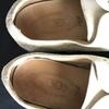 Tod's Italy Vintage Nubuck Leather Full Brogue Wingtip 6 24.5-25.0 Beige Dress Shoes(USED)