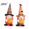 Creative Desktop Halloween Figurine Gnome Figurine, Fabric Pumpkin Bat Ornament, Faceless Doll for Three-dimensional Table Centerpiece Shelf