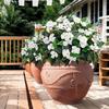 Flower Pot Decor Garden Gnome Frog Statue Artificial Eucalyptus Bundle Faux Corsage Wrist Flower Cotton Rope Storage