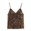 Stile europeo e americano moda donna francese top in rete di seta stampata con motivo animalier + gonna in rete di seta stampata