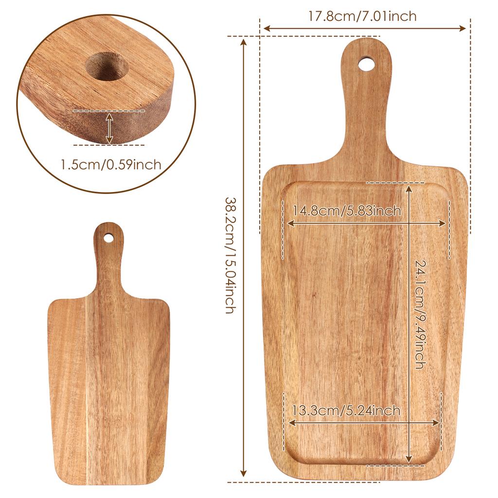 Bamboo Pizza Peel Large Wooden Pizza Spatula Paddle Pizza Cutting Board with Comfy Handle for Baking Cutting Bread Fruit