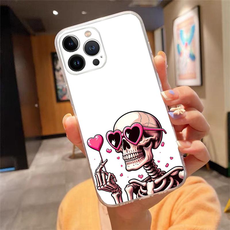 Skeleton Phone Case For iPhone 17 Pro Max Air 17 16 15 14 13 Pro Max 15 16 Pro 15Plus