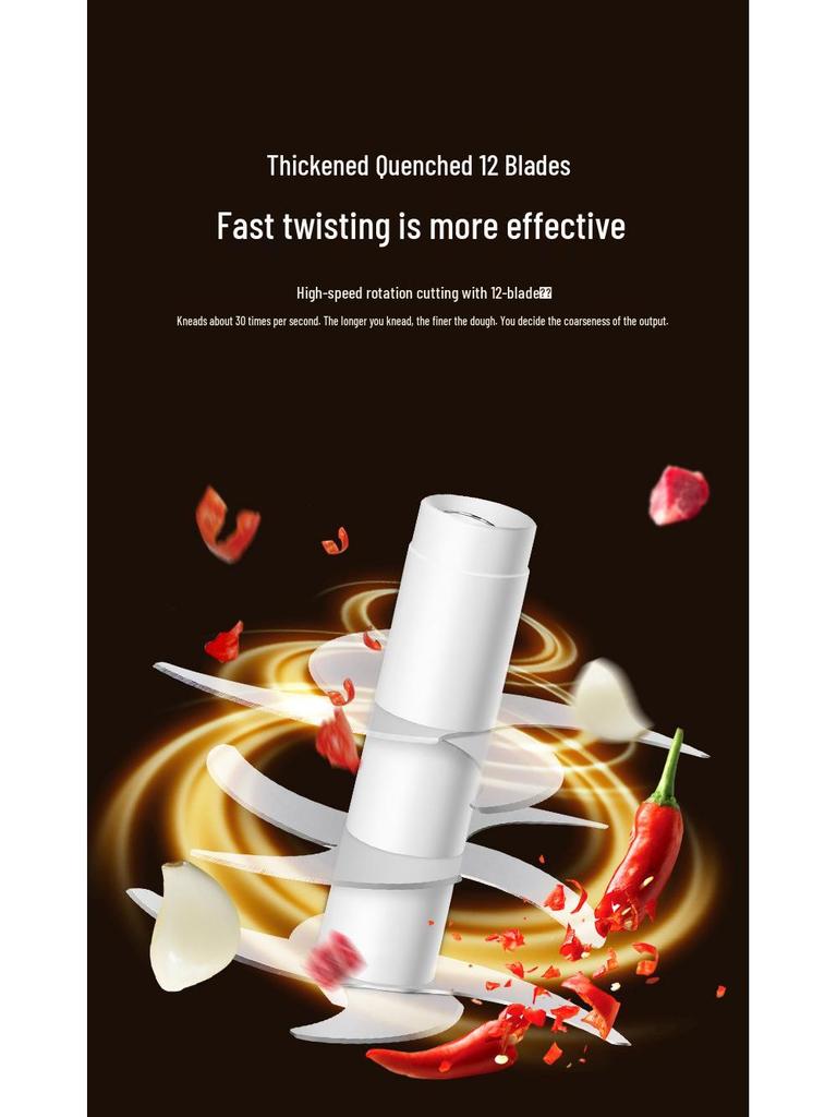 Wireless Mini Electric Garlic Masher with Type-C Charging