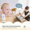 Baby Monitor 3.5 Inch LCD Screen Display Infant Night Vision Camera Two Way Audio Temperature SensorA