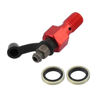 Banjo Bolt Nipple for Motorcycle, Motorcycle Banjo Bolt, Brake Master Bleed Screw, Aluminum Material,