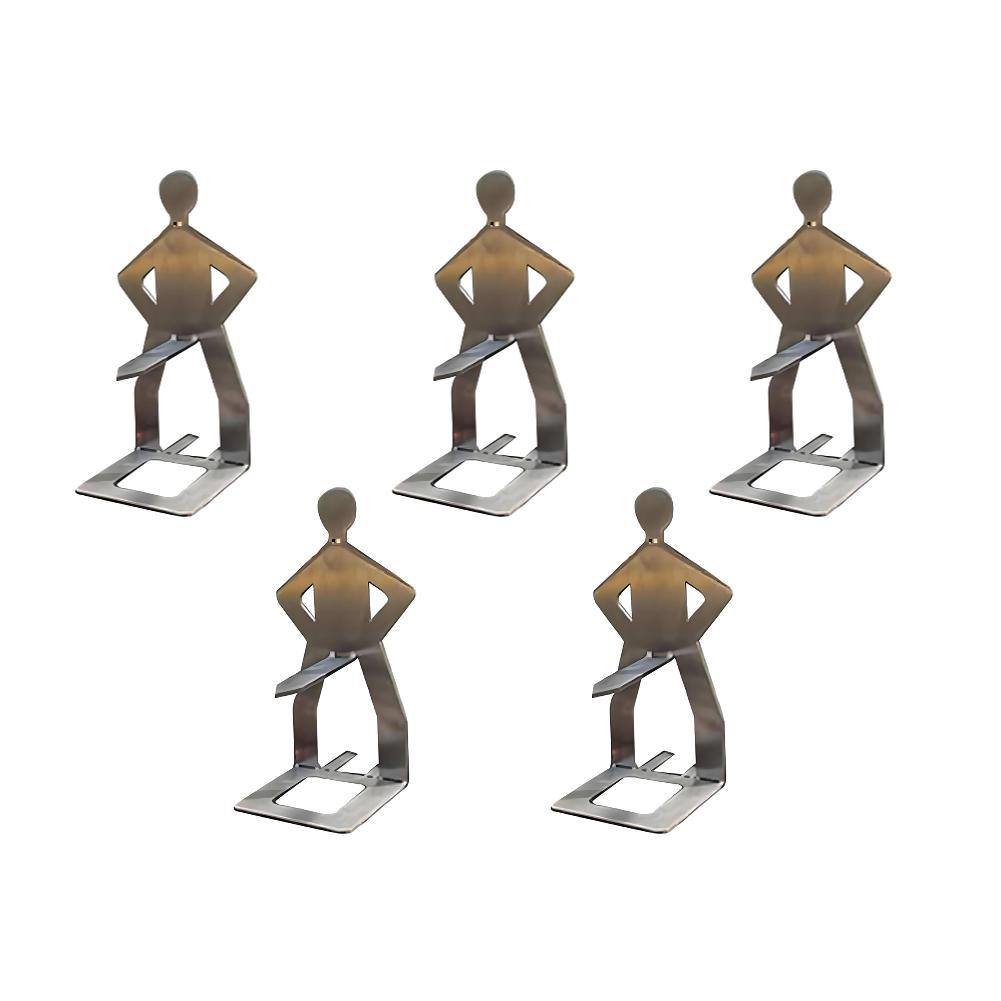 Kreativní držák na rošt na BBQ Horkýdogový držák Nerezová ocel Přenosný držák na klobásy Stojící muž Stojan na klobásy Pro kempování Piknik