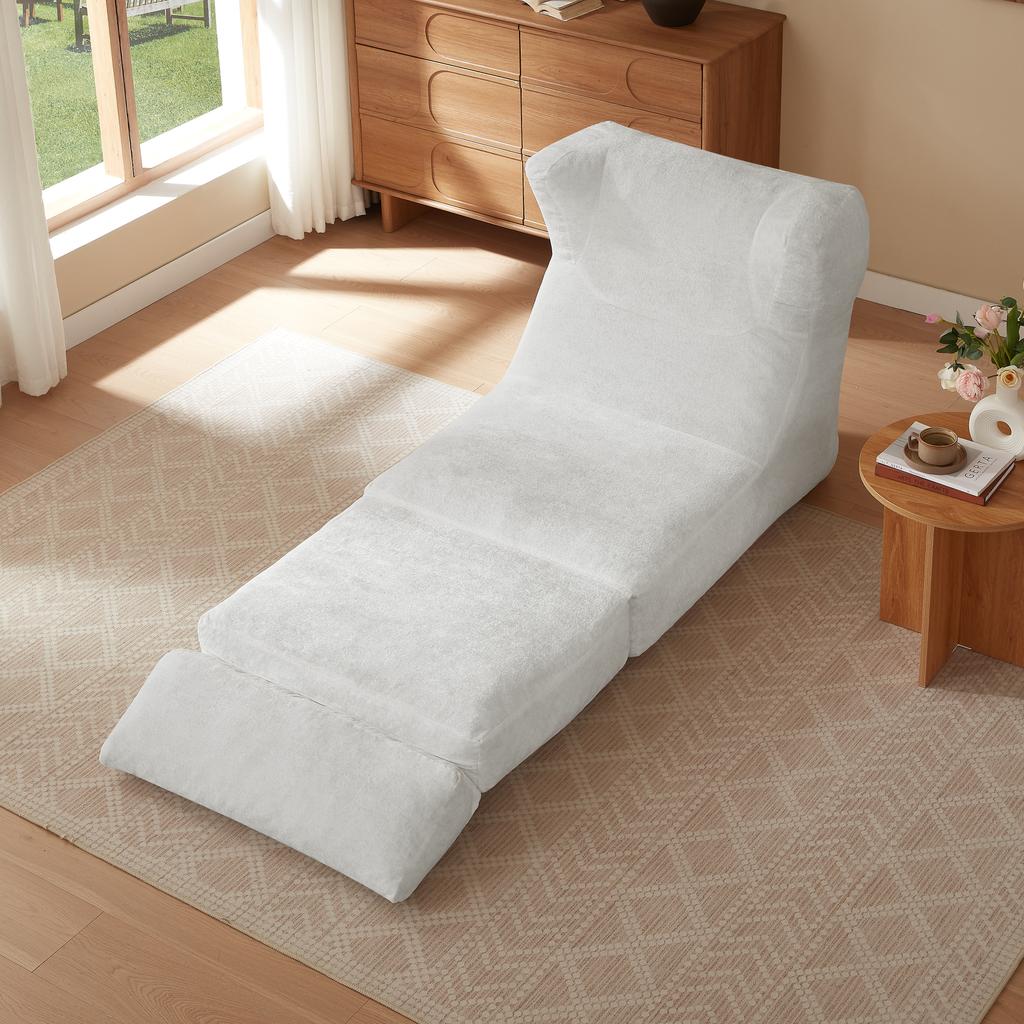Boneless Sofa Combination Seat, Unique Shape, Suitable for Living Room and Bedroom, Can Be Converted from a Single Armchair to a Lounge Chair.