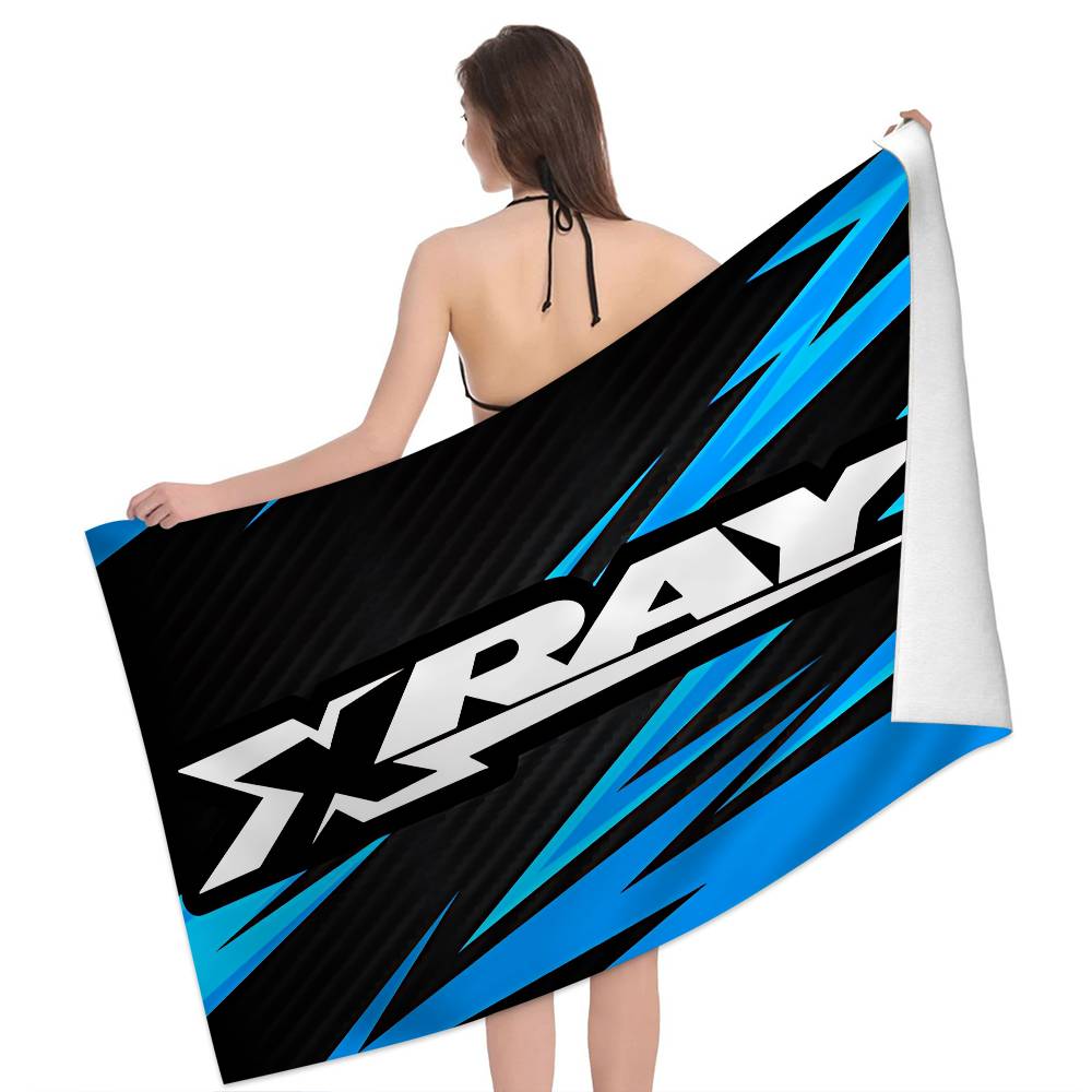 X-XRAY-Y Racing Car Bath Towel Microfiber Soft Water Absorbing Breathable For Girl Kids Decorative Cartoon Beach Towel