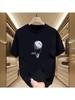 Summer PureTide Brand Individuality Simple Print Short-Sleeved T-Shirt for Young Men'S Creative Fashion Crew Neck Top Tide.