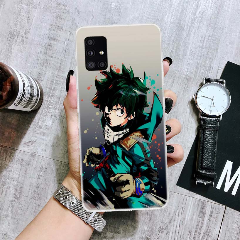 My Hero Academia Izuku Deku Phone Case For Samsung Galaxy A12 A22 A32 A42 A52 A72 A51 A71 5G A41 A31 A21 A02S M12 M21 M31 M30S