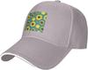 Sunflower Seamless Pattern Baseball Cap Polyester Casual Sun Protection Adjustable Outdoor Adult Hat