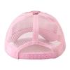 New Summer Glitter Mesh Trucker Hat Snapback Cap Chapeau Femme Fashion Messy Hair Bun Ponytail Baseball Caps For Women Bone