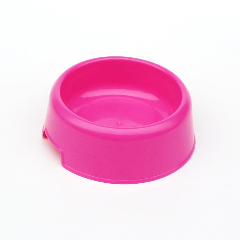 Bol Rond en Plastique pour Animaux de Compagnie Couleurs Bonbon Antidérapant Chien Chat Aliment Eau Abreuvoir Anti-Renversement Accessoires pour Animaux MIT