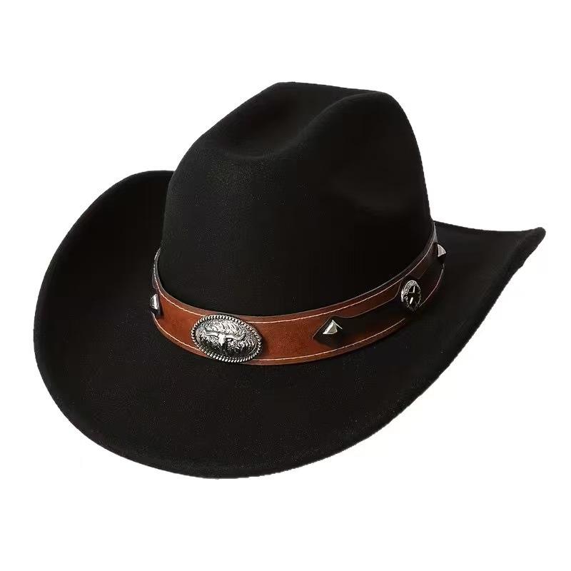 Popular British Literary and Retro One-word Cowboy Hat, Women's Classic Outdoor Cowboy Hat Top Hat