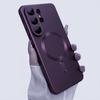 Magnetic for Samsung Galaxy S26 Ultra/S26+/S26 Phone Case, Luxury Matte Soft Silicone Metallic Luster, Camera Lens Protector