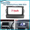 7 Inch 2DIN Car Fascia Radio Panel For Toyota Previa 2006-2019 Tarago 2007-2016 Estima 2006 Frame Kit Install Facia Face Plate