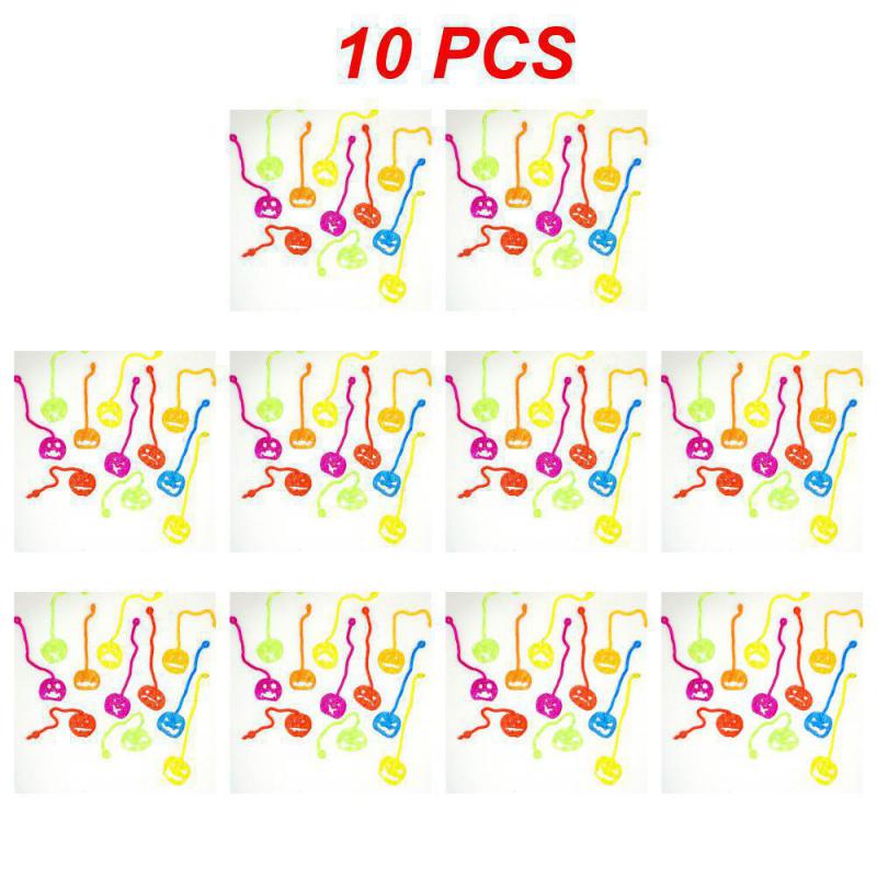 10Pcs Fun Kids Birthday Party Favor Mini Sticky Spider Web Toy Gift Bag Giveaway Pinata Filler Halloween Carnival Party Supplies